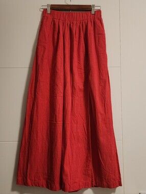 Abercrombie & Fitch Linen Blend Maxi Skirt